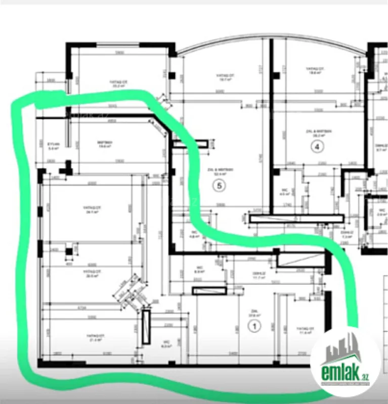 Satılır 4 otaqlı yeni tikili 172 m²
