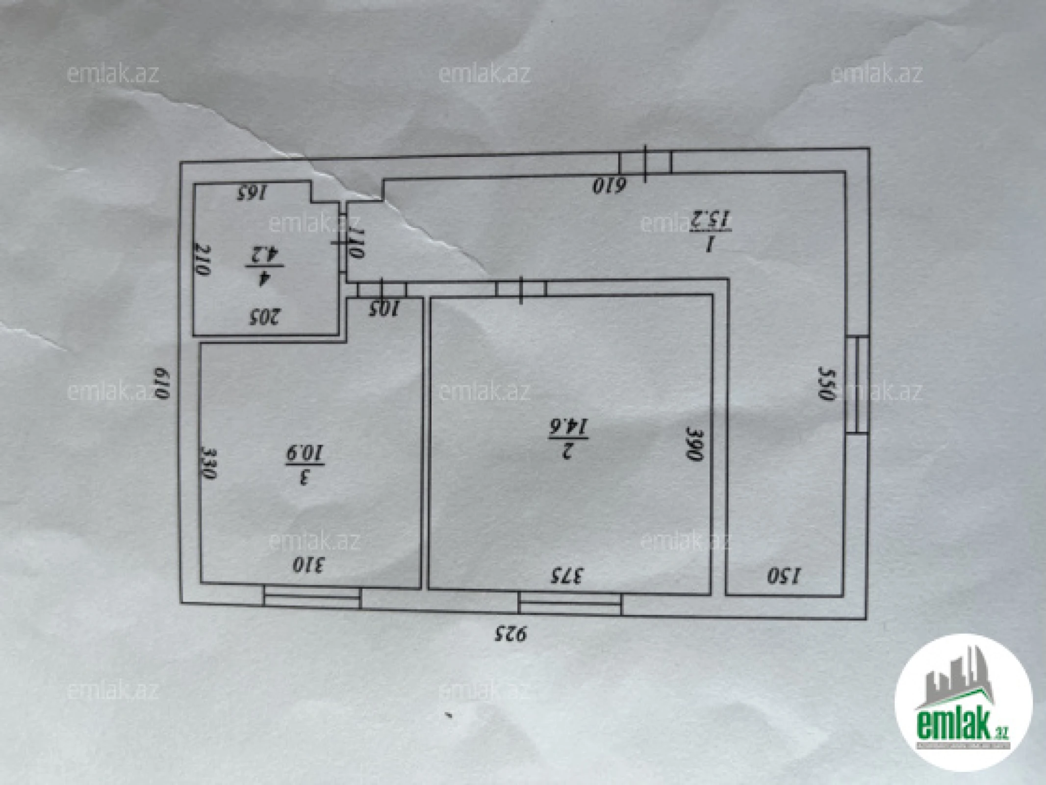 Satılır 2 otaqlı yeni tikili 44.9 m²