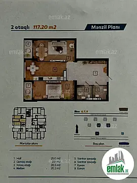Satılır 3 otaqlı yeni tikili 118 m²