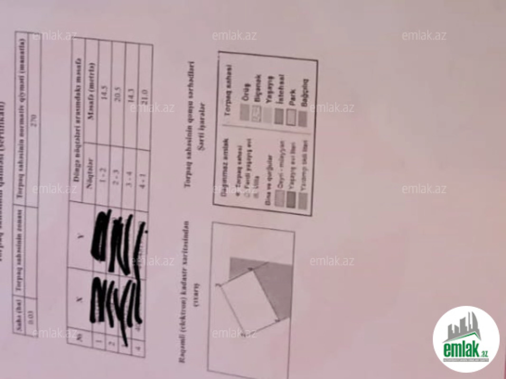 Satılır torpaq sahəsi 3 m²