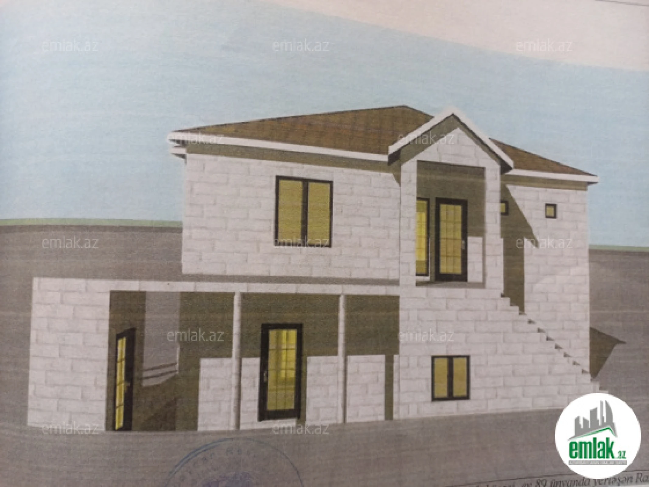 Satılır 9 otaqlı həyət evi 215 m²