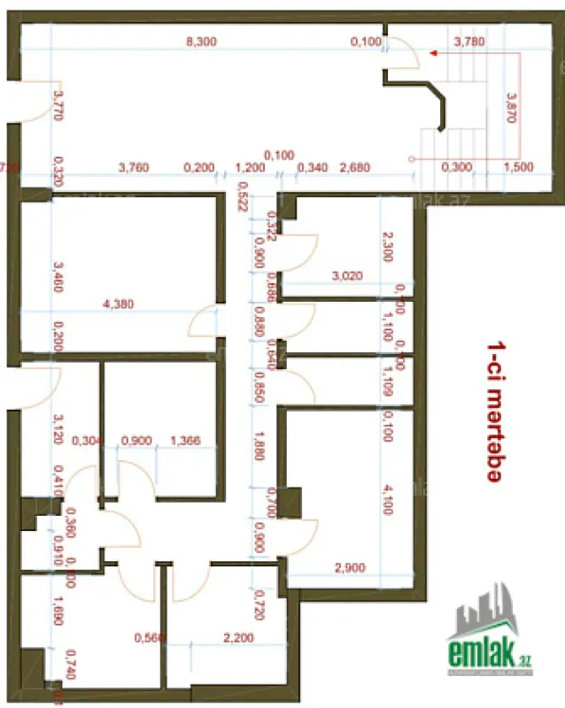 Satılır 11 otaqlı obyekt 270 m²