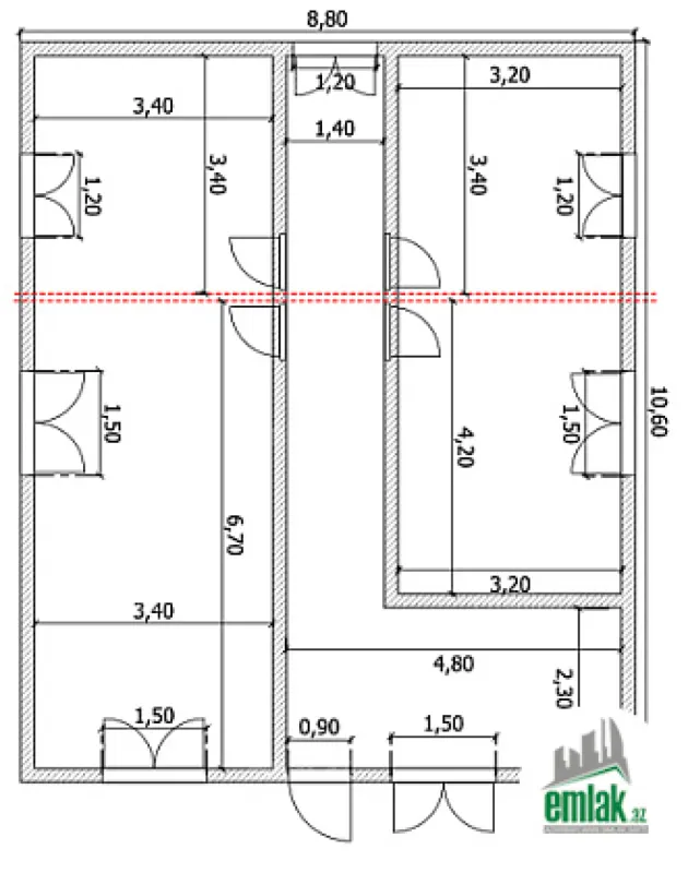 Satılır 6 otaqlı mənzil 200 m²