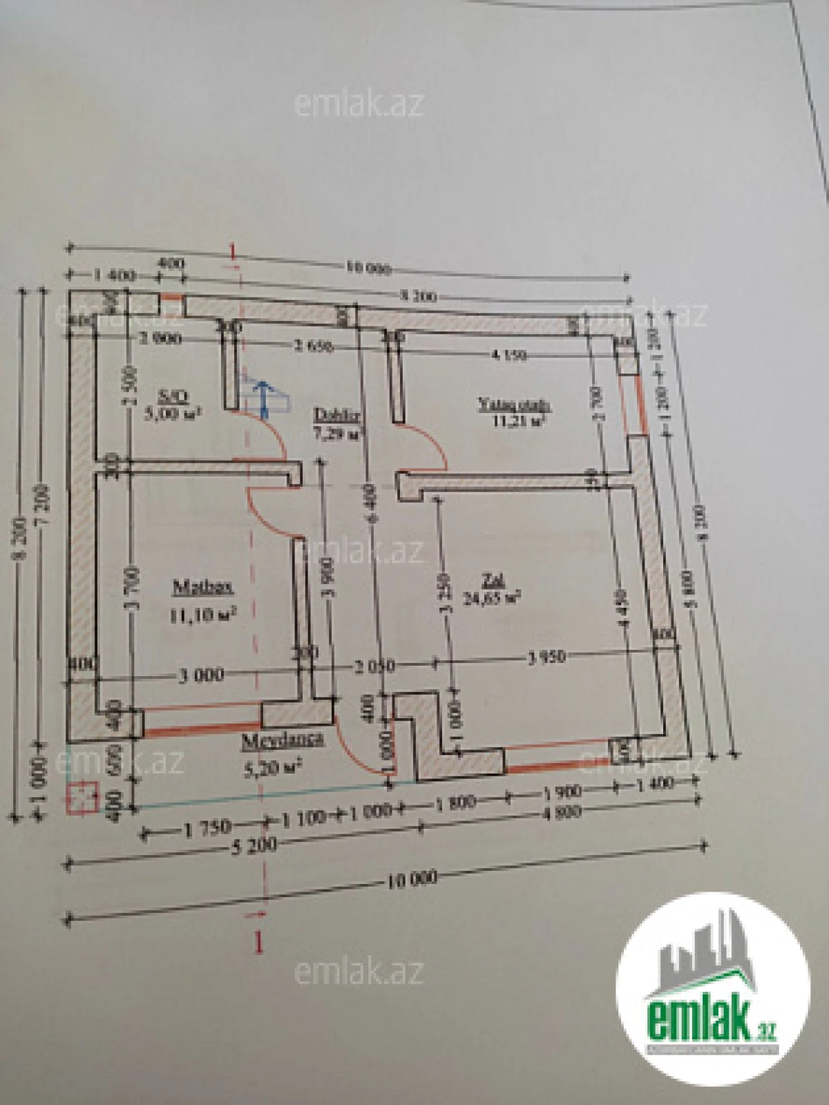 Satılır 5 otaqlı həyət evi 180 m²