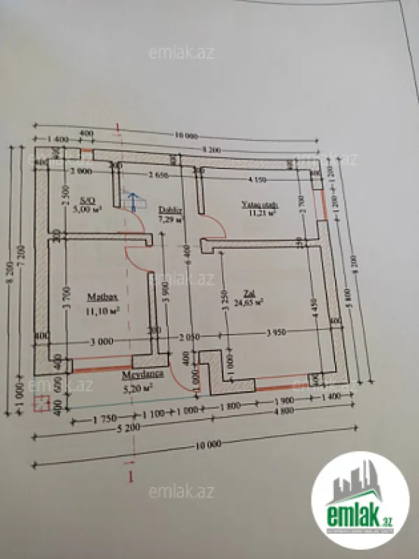 Satılır 5 otaqlı həyət evi 180 m²