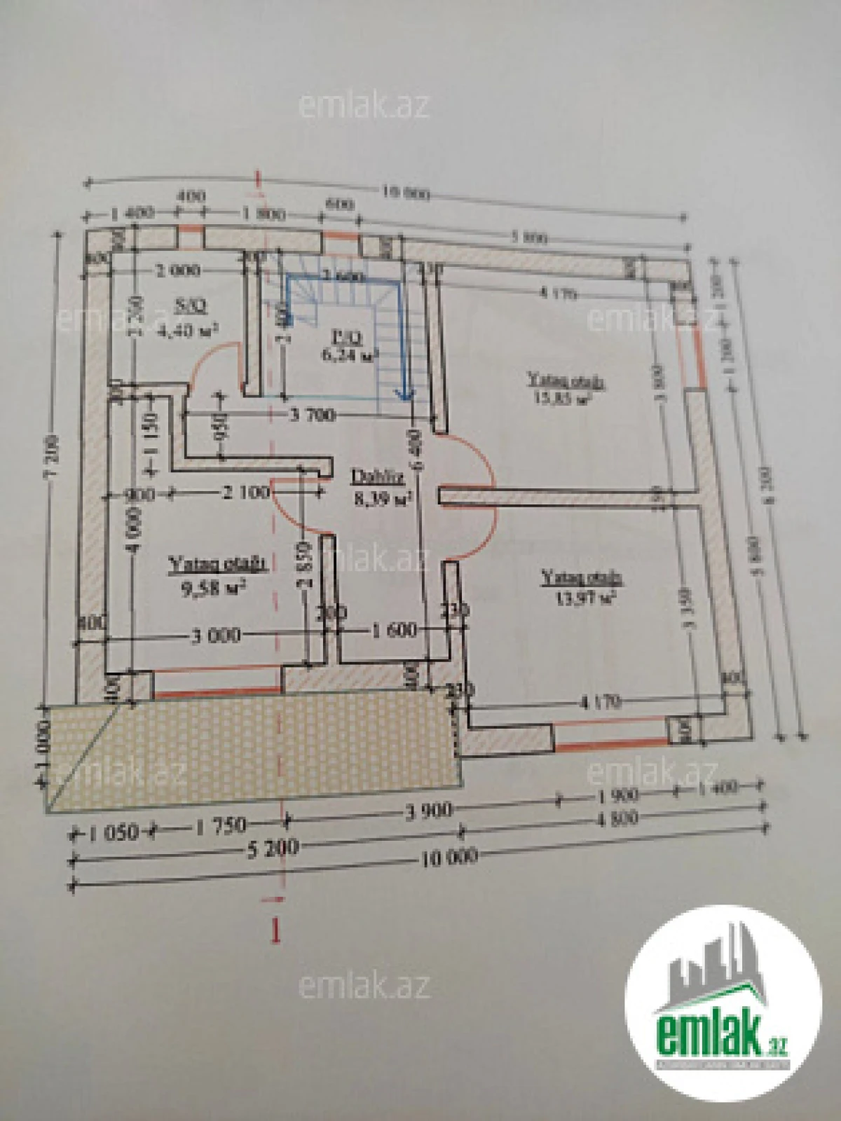 Satılır 5 otaqlı həyət evi 180 m²