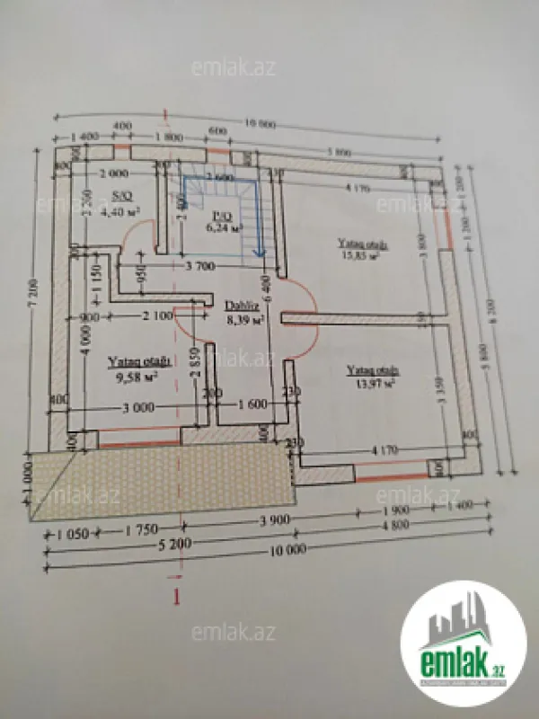 Satılır 5 otaqlı həyət evi 180 m²