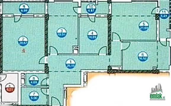 Satılır 4 otaqlı yeni tikili 153 m²