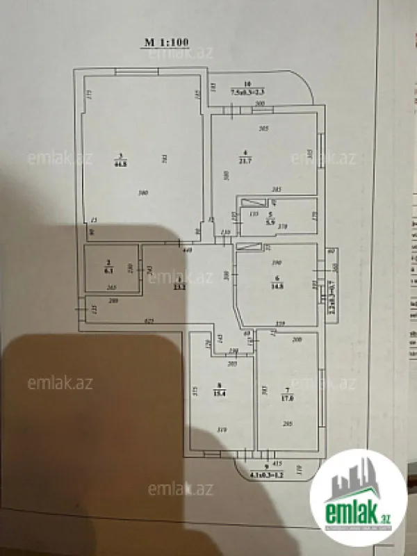 Satılır 4 otaqlı yeni tikili 200 m²