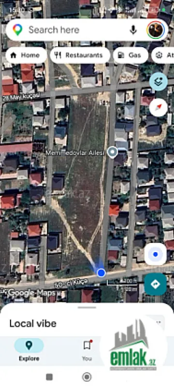 Satılır torpaq sahəsi 87.5 m²