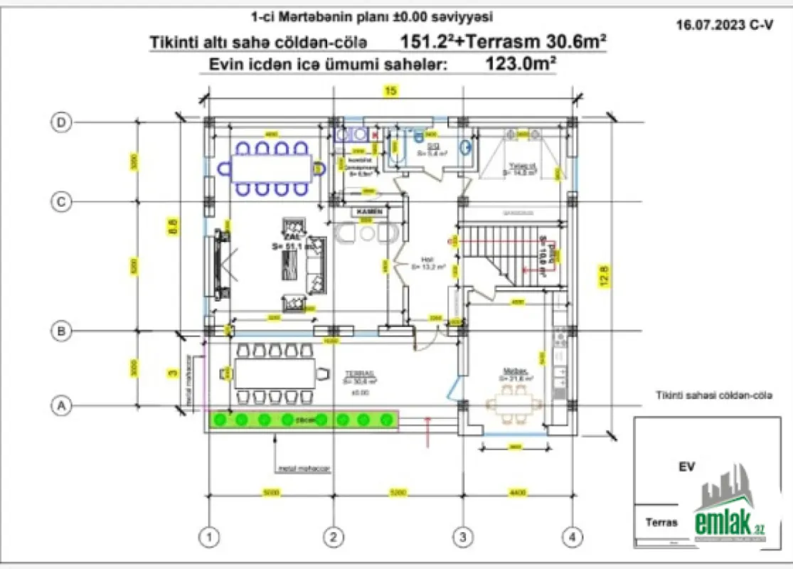 Satılır 6 otaqlı həyət evi 360 m²