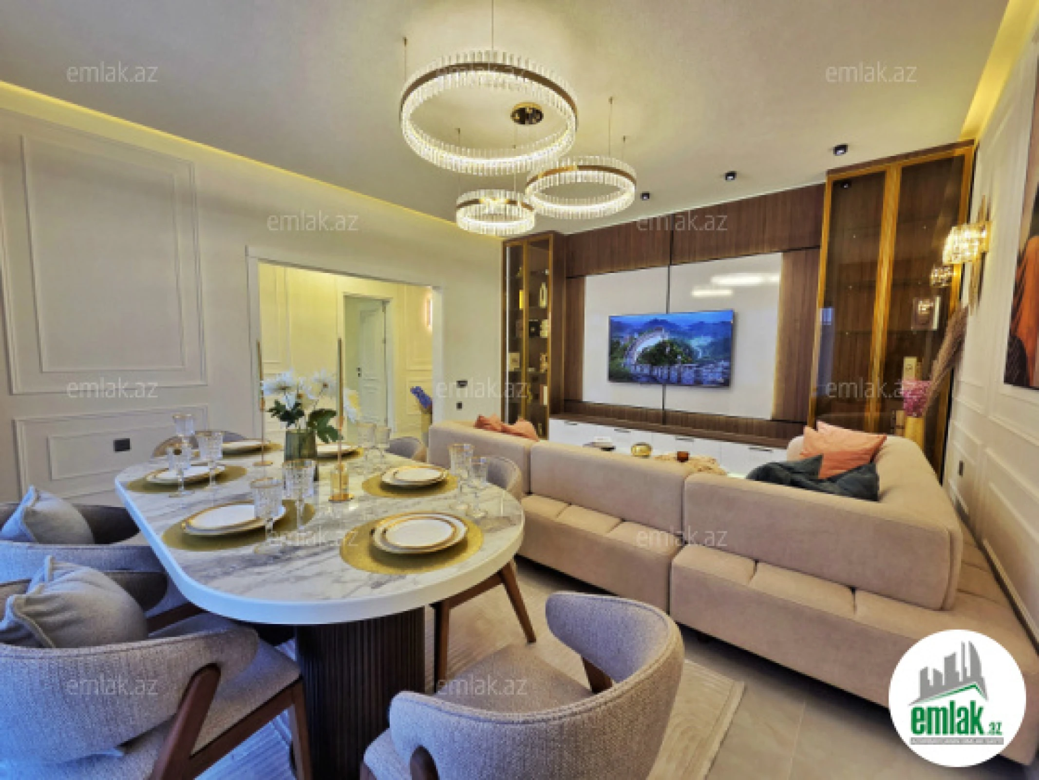 Satılır 4 otaqlı mənzil 120 m²