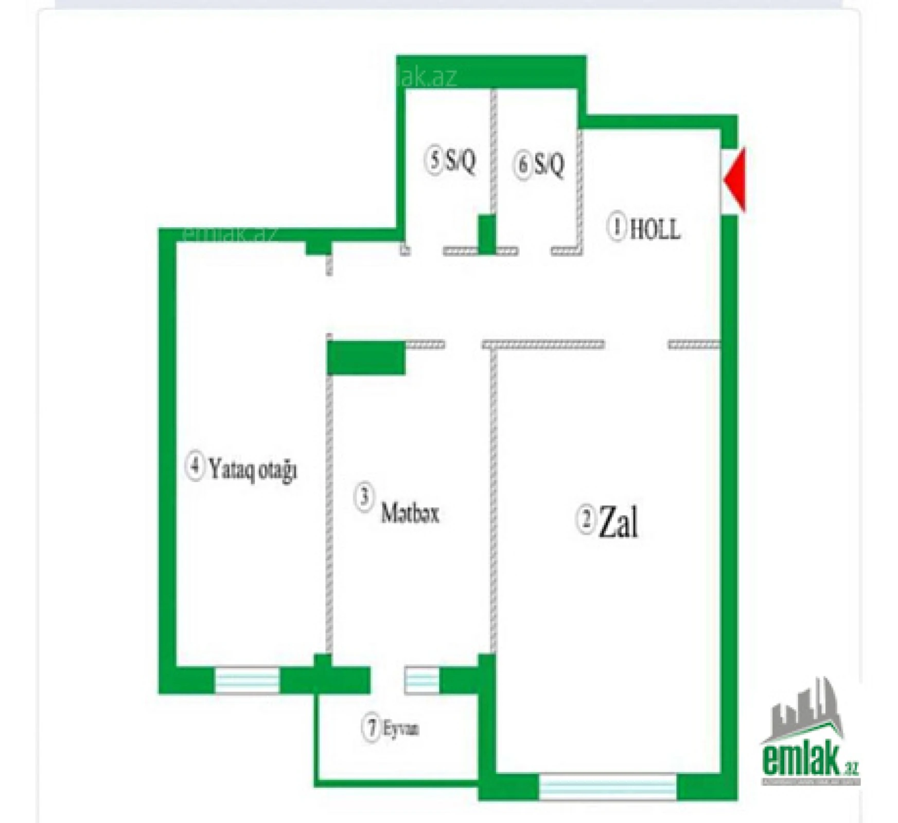 Satılır 3 otaqlı yeni tikili 114 m²