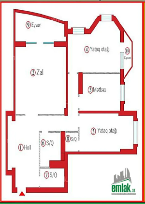 Satılır 4 otaqlı yeni tikili 151 m²