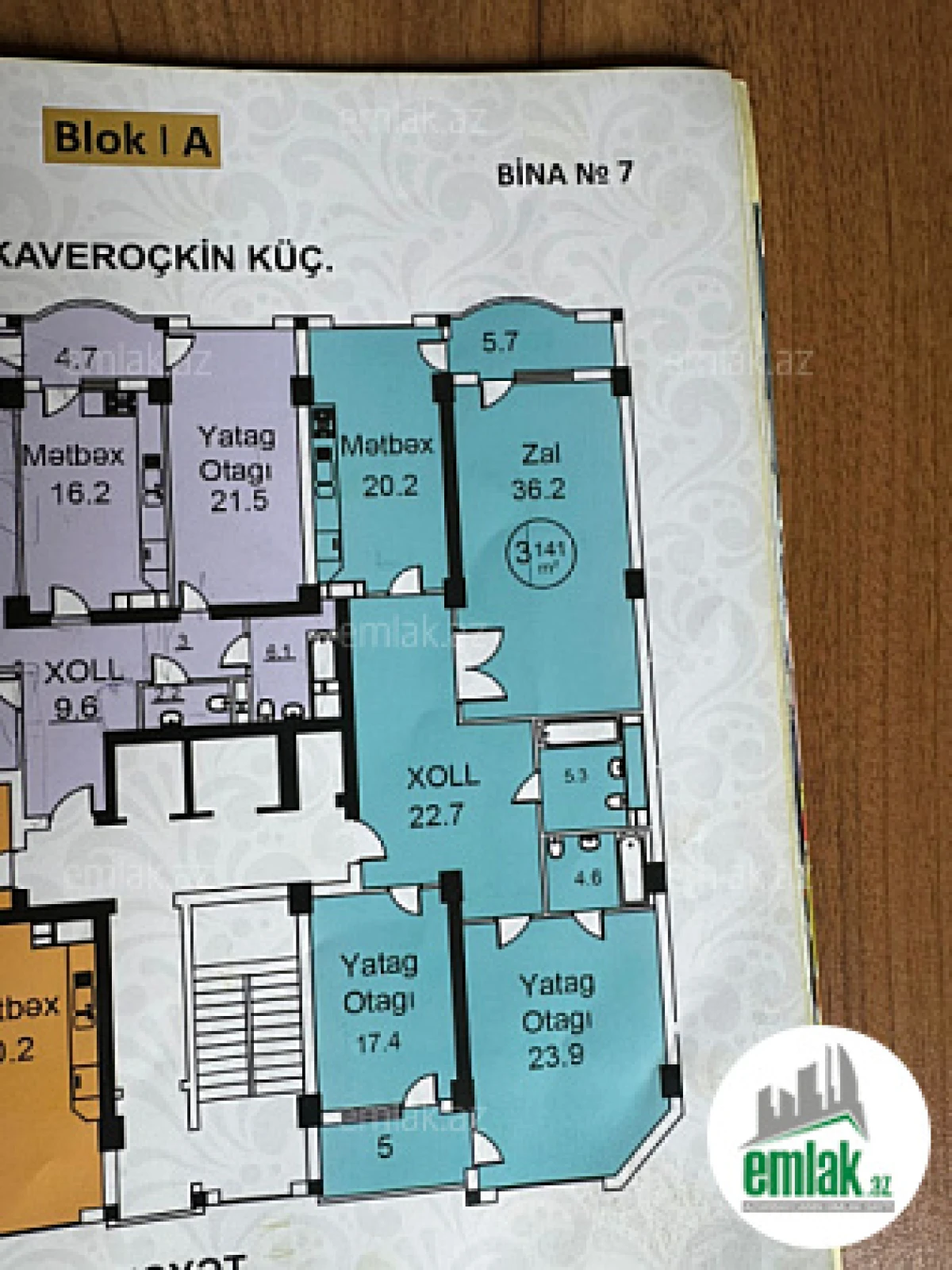 Satılır 3 otaqlı yeni tikili 141 m²