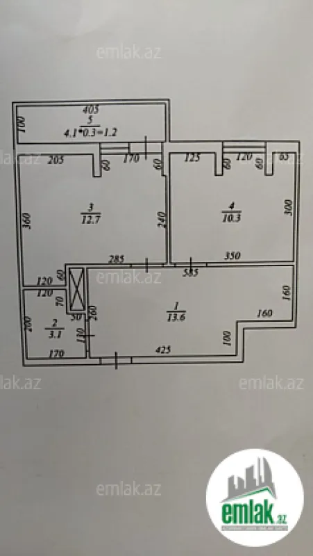 Satılır 2 otaqlı yeni tikili 55 m²