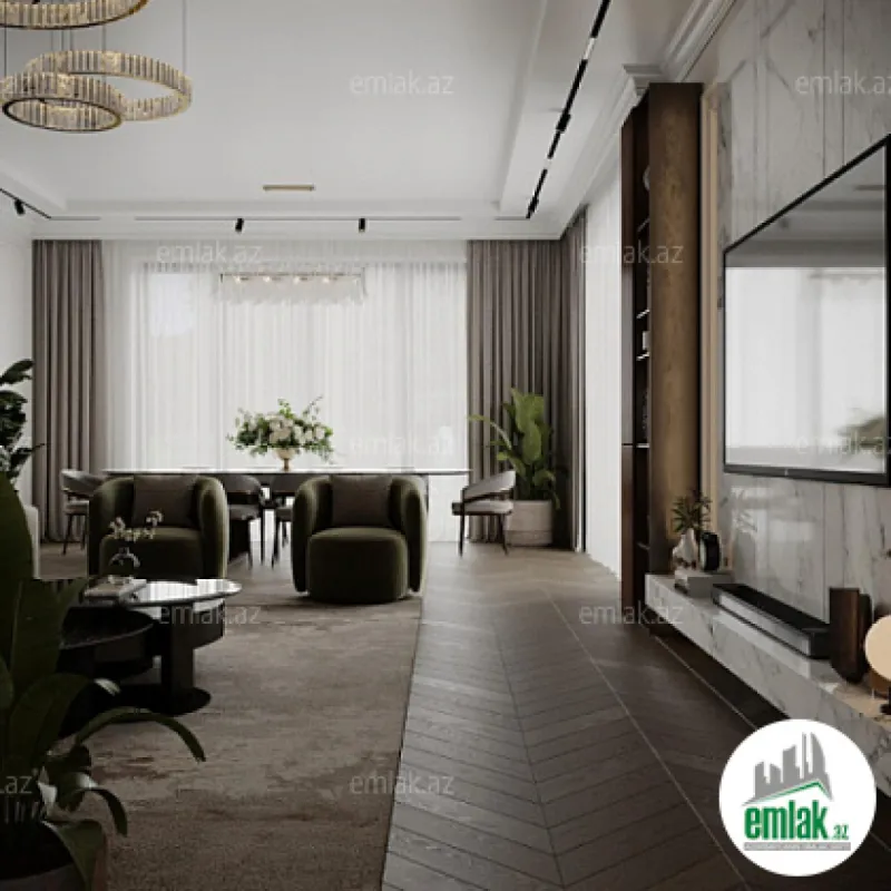 Satılır 5 otaqlı mənzil 200 m²