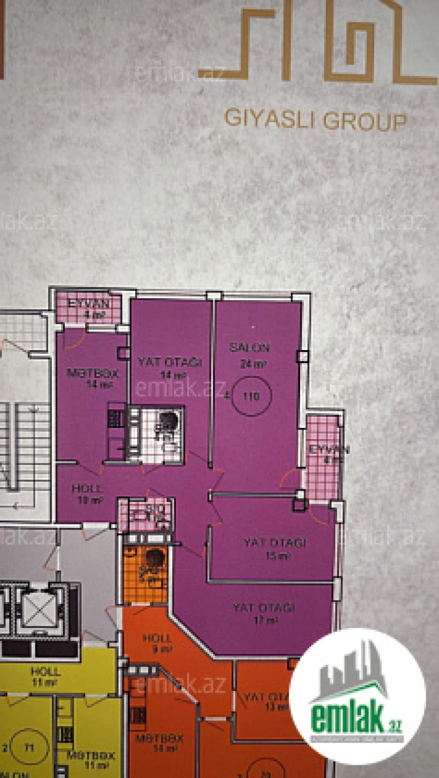 Satılır 4 otaqlı yeni tikili 110 m²
