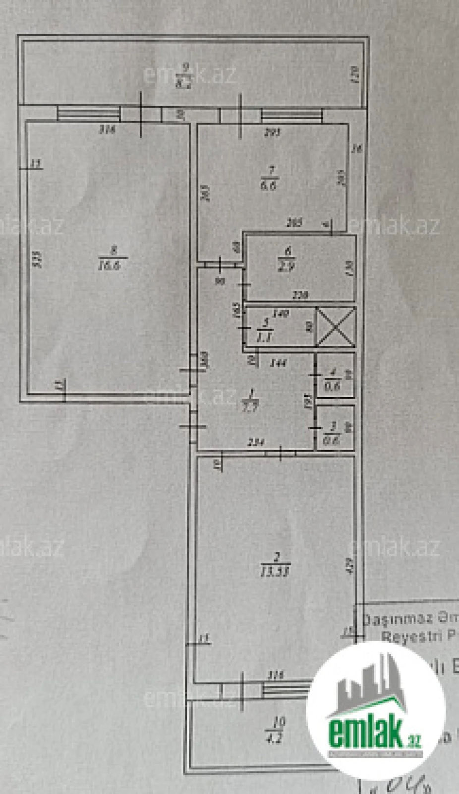 Satılır 2 otaqlı köhnə tikili 70 m²