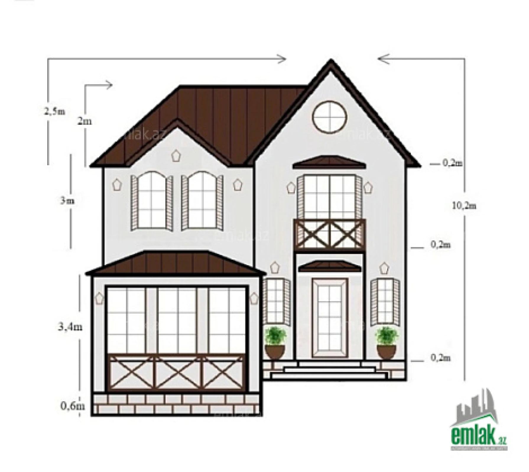 Satılır 4 otaqlı həyət evi 145 m²