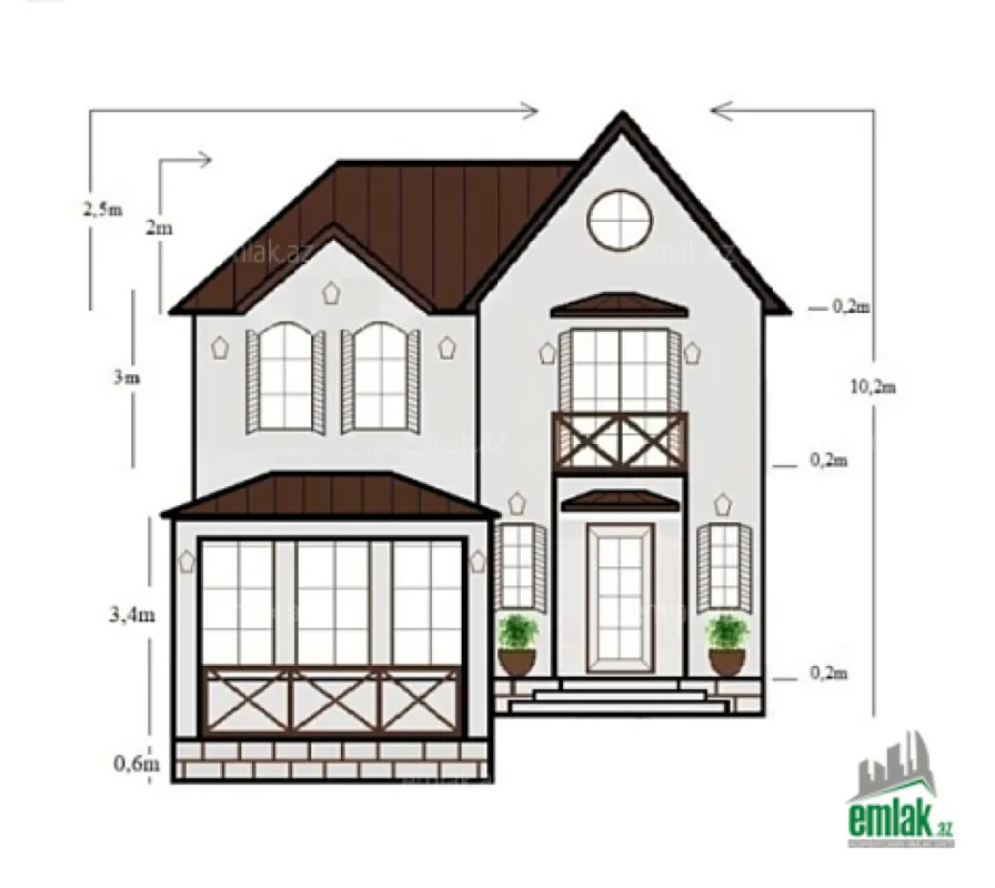 Satılır 4 otaqlı həyət evi 145 m²