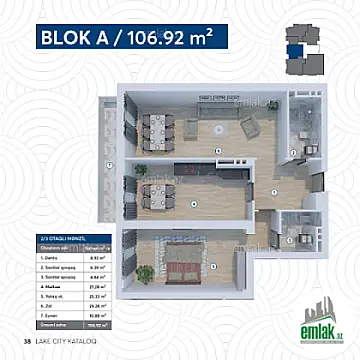 Satılır 2 otaqlı yeni tikili 110 m²