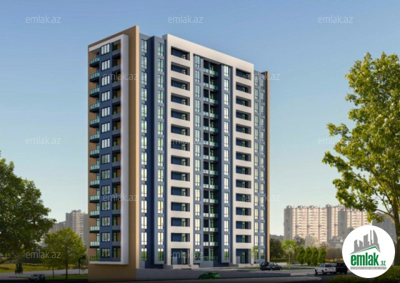 Satılır 2 otaqlı yeni tikili 50 m² — Bakı 2 otaq 50.00 m²
