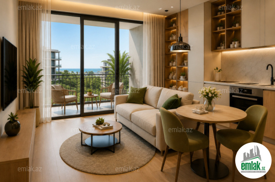 Satılır 1 otaqlı yeni tikili 57.8 m² — Bakı 1 otaq 57.80 m²