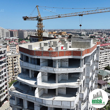 Satılır 1 otaqlı yeni tikili 53.1 m² — Bakı 1 otaq 53.10 m²