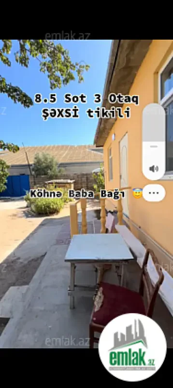 Satılır 3 otaqlı həyət evi 8.5 m²