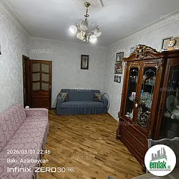 Satılır 2 otaqlı köhnə tikili 65 m² — Bakı 2 otaq 65.00 m²