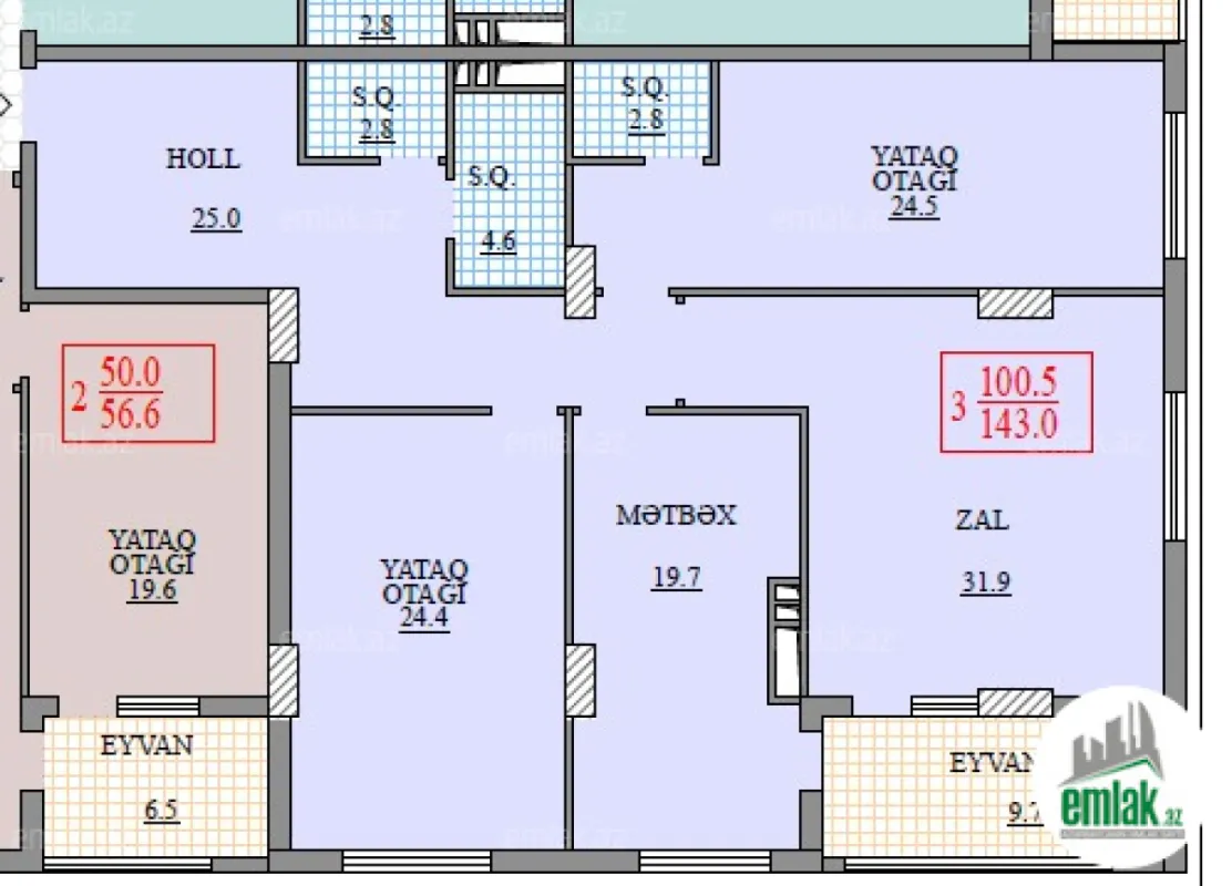 Satılır 3 otaqlı yeni tikili 145 m²