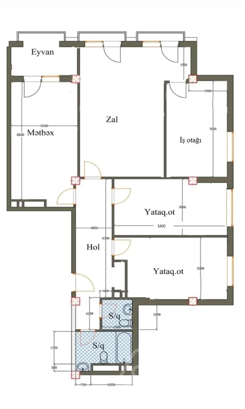 Satılır 4 otaqlı yeni tikili 152 m²