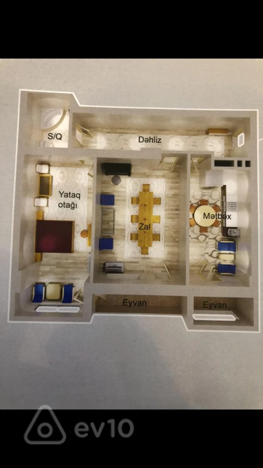 Satılır 2 otaqlı yeni tikili 115 m²