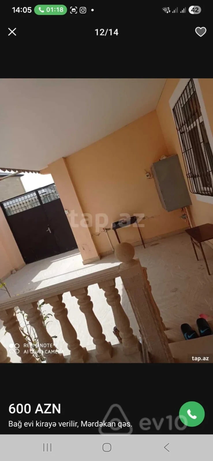 Kirayə verilir 3 otaqlı həyət evi 140 m²