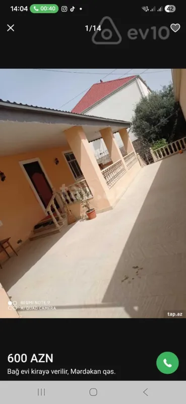 Kirayə verilir 3 otaqlı həyət evi 140 m²