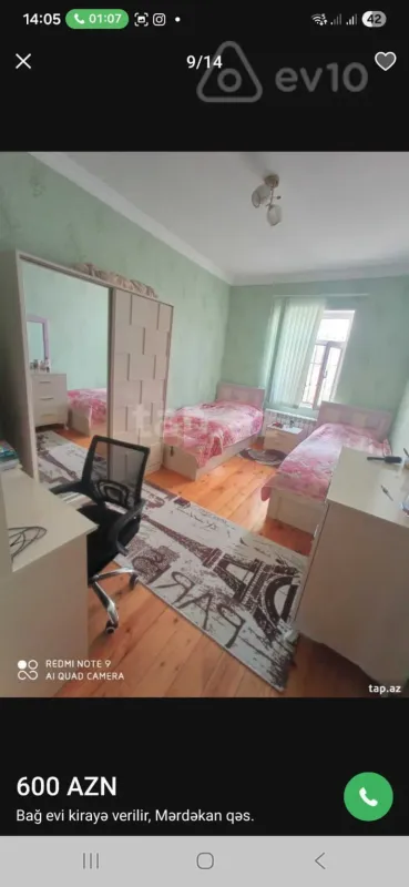 Kirayə verilir 3 otaqlı həyət evi 140 m²