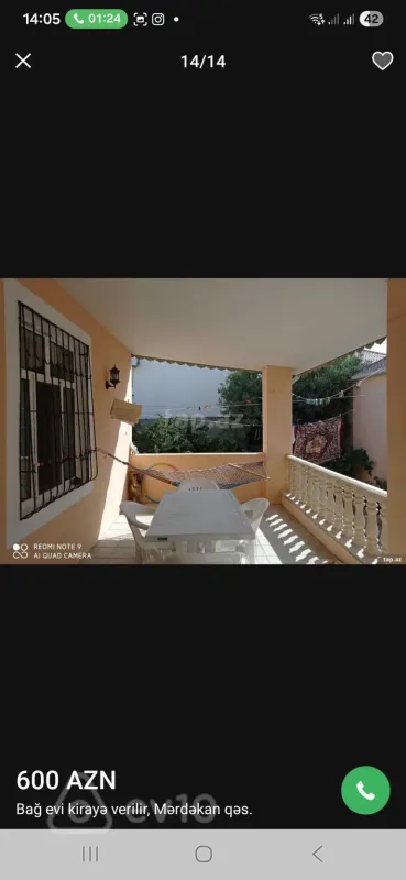 Kirayə verilir 3 otaqlı həyət evi 140 m²