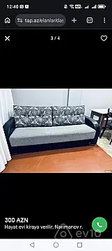 Kirayə verilir 1 otaqlı həyət evi 25 m²