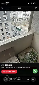 Satılır 2 otaqlı yeni tikili 107 m²