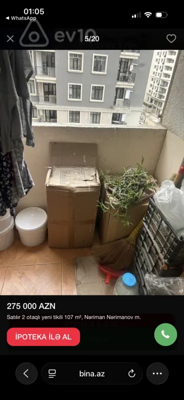 Satılır 2 otaqlı yeni tikili 107 m²