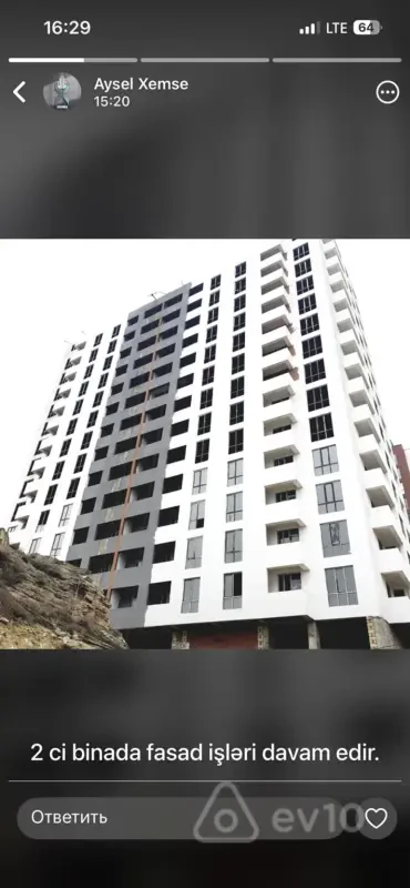 Satılır 2 otaqlı yeni tikili 50 m²