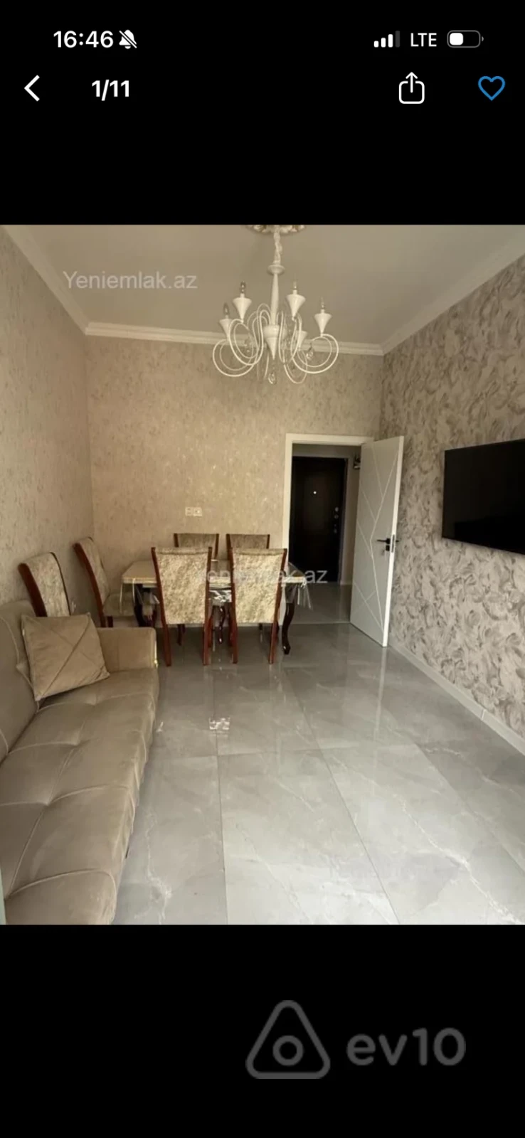 Kirayə verilir 2 otaqlı yeni tikili 50 m²
