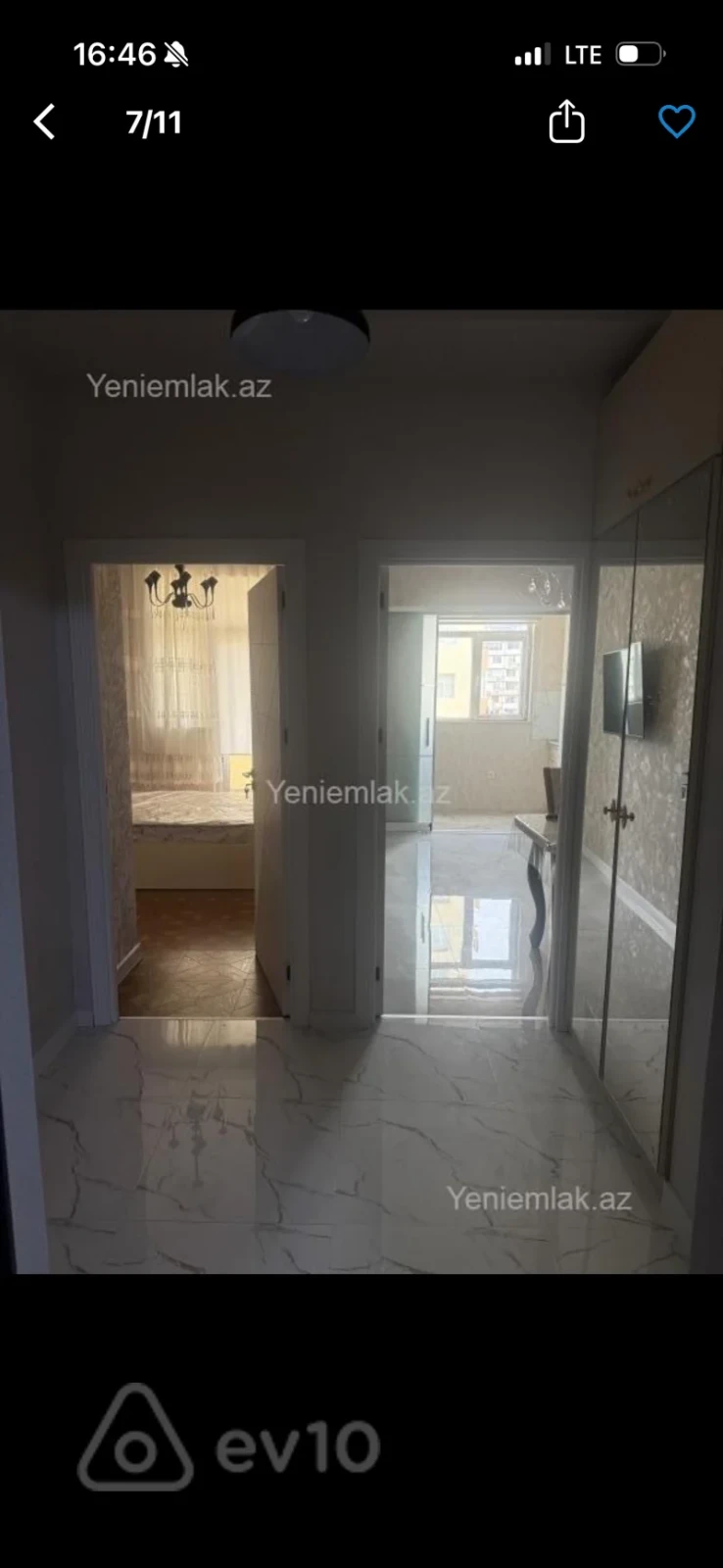 Kirayə verilir 2 otaqlı yeni tikili 50 m²