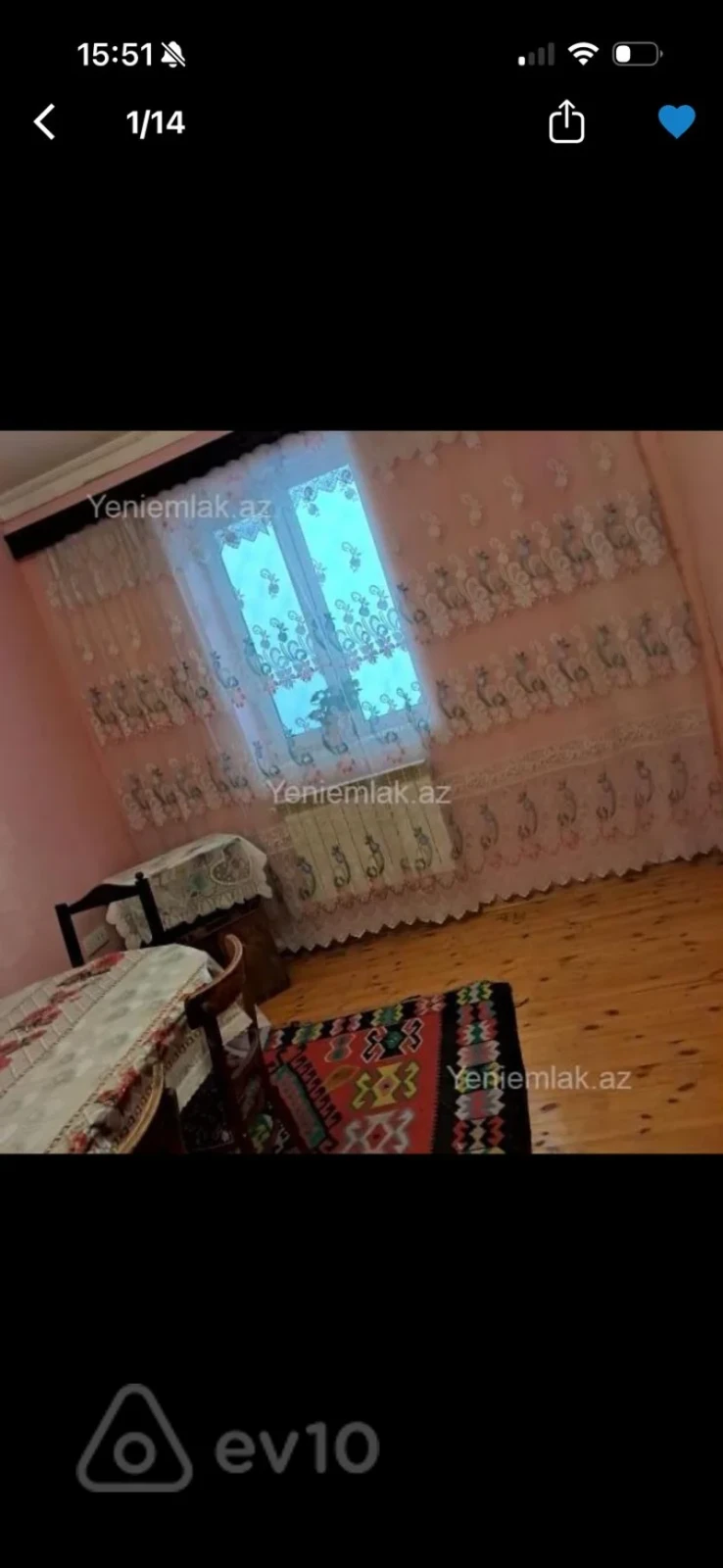 Kirayə verilir 2 otaqlı köhnə tikili 45 m²