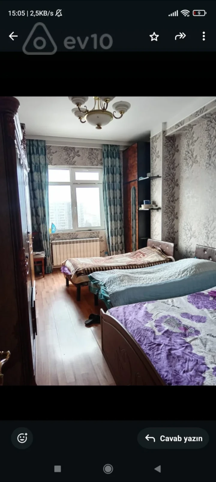 Kirayə verilir 1 otaqlı yeni tikili 50 m²