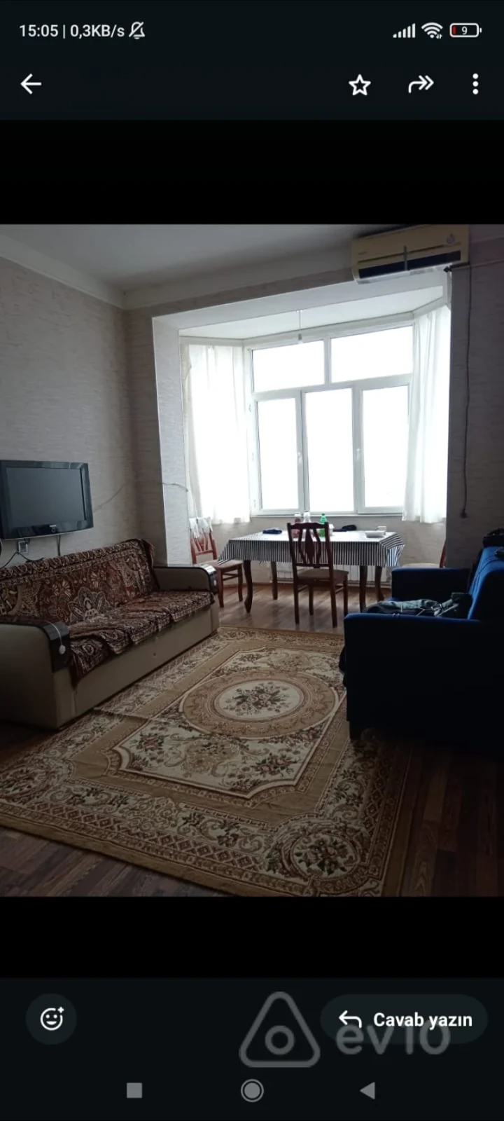 Kirayə verilir 1 otaqlı yeni tikili 50 m²