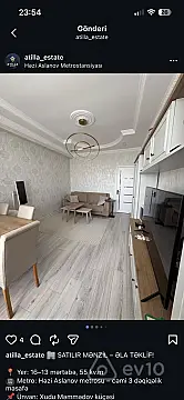 Kirayə verilir 2 otaqlı yeni tikili 75 m²