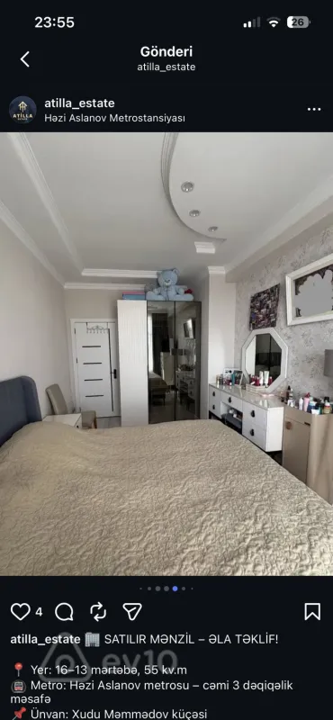 Kirayə verilir 2 otaqlı yeni tikili 75 m²