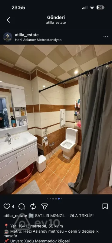 Kirayə verilir 2 otaqlı yeni tikili 75 m²